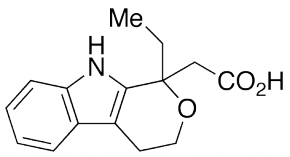 2-[(1RS)-1-Ethyl-1,3,4,9-tetrahydro-pyrano[3,4-b]indol-1-yl]acetic Acid (8Desethyl Etodolac)